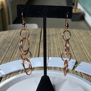 Copper Color Dangle Earrings